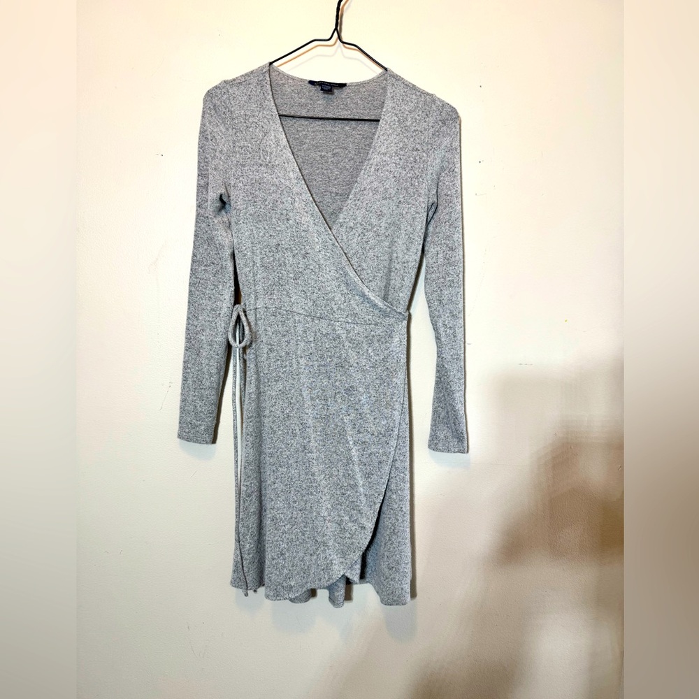 american eagle grey dress Outfitters | Dresses | Womens American Eagle Extra Small Wrapped Stretchy Gray Maxi dresses